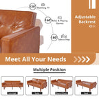 Canapé futon lit de mousse à mémoire de forme convertible pliable pour deux personnes