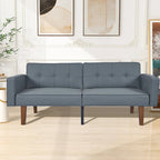 Canapé futon lit de mousse à mémoire de forme convertible pliable pour deux personnes