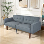 Canapé futon lit de mousse à mémoire de forme convertible pliable pour deux personnes