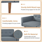 Canapé futon lit de mousse à mémoire de forme convertible pliable pour deux personnes