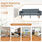 Canapé futon lit de mousse à mémoire de forme convertible pliable pour deux personnes