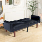 Canapé futon lit de mousse à mémoire de forme convertible pliable pour deux personnes