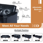 Canapé futon lit de mousse à mémoire de forme convertible pliable pour deux personnes