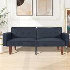Canapé futon lit de mousse à mémoire de forme convertible pliable pour deux personnes