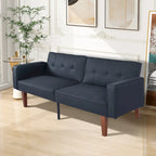 Canapé futon lit de mousse à mémoire de forme convertible pliable pour deux personnes