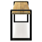 WYNDENHALL Marta banc contemporain industriel en MANGUIER MASSIF de 107 cm de large, couleur naturelle - 107 cm de large