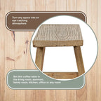Banc en orme de 35 de long sur 10 de large Artissance, bois naturel - 8' x 11'