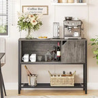Coffee Bar with Storage Buffet Cabinet Kitchen Sideboard - 13.8D x 41.7W x 33H