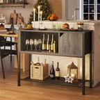 Meuble de bar à café avec buffet de rangement, buffet de cuisine – 35 P x 106 L x 84 H cm