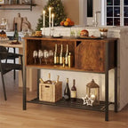Meuble de bar à café avec buffet de rangement, buffet de cuisine – 35 P x 106 L x 84 H cm