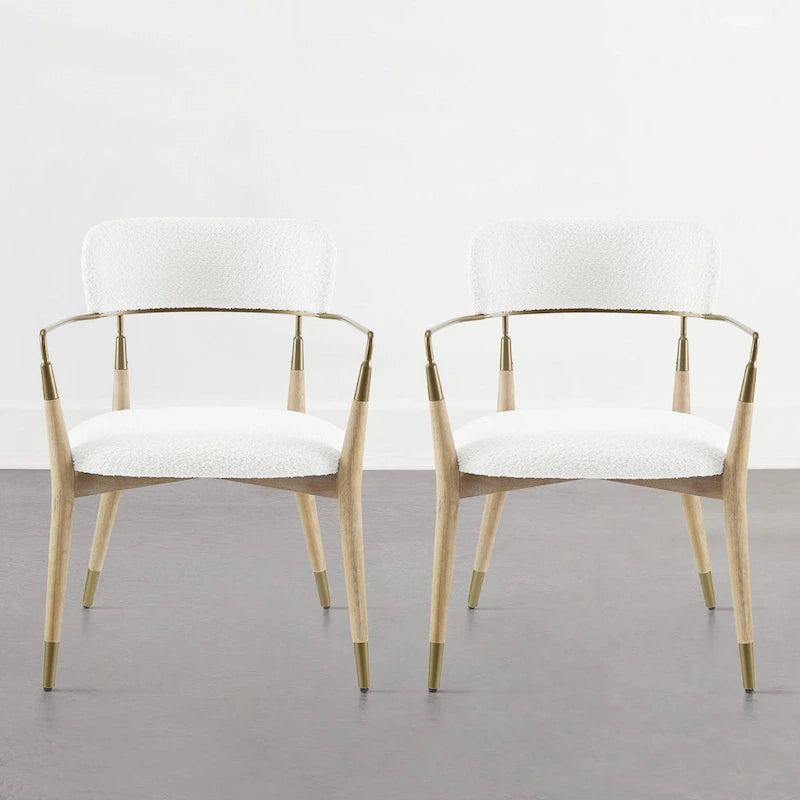 Chaise d'appoint de salle à manger en bois massif du milieu du siècle