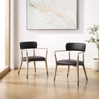 Chaise de salle à manger d'appoint en bois massif du milieu du siècle