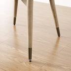 Chaise de salle à manger d'appoint en bois massif du milieu du siècle