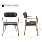 Chaise de salle à manger d'appoint en bois massif du milieu du siècle