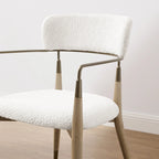 Chaise de salle à manger d'appoint en bois massif du milieu du siècle