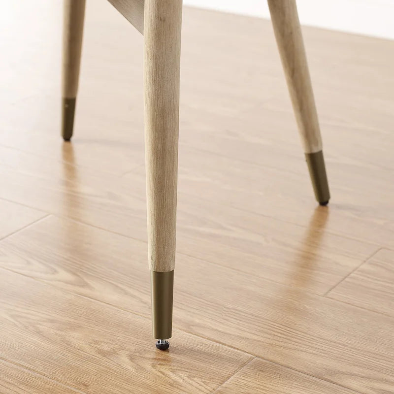 Chaise d'appoint de salle à manger en bois massif du milieu du siècle