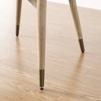 Chaise de salle à manger d'appoint en bois massif du milieu du siècle