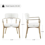 Chaise de salle à manger d'appoint en bois massif du milieu du siècle