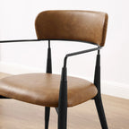 Chaise de salle à manger d'appoint en bois massif du milieu du siècle