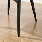 Chaise de salle à manger d'appoint en bois massif du milieu du siècle