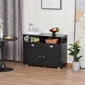HOMCOM Meuble buffet de rangement console de service avec tiroirs pour salon, salle à manger