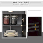 HOMCOM Meuble buffet de rangement console de service avec tiroirs pour salon, salle à manger