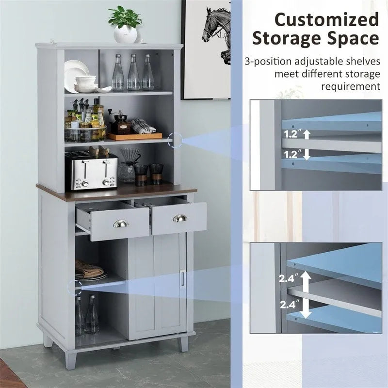 Meuble de rangement de cuisine/garde-manger - 19P x 30L x 67H
