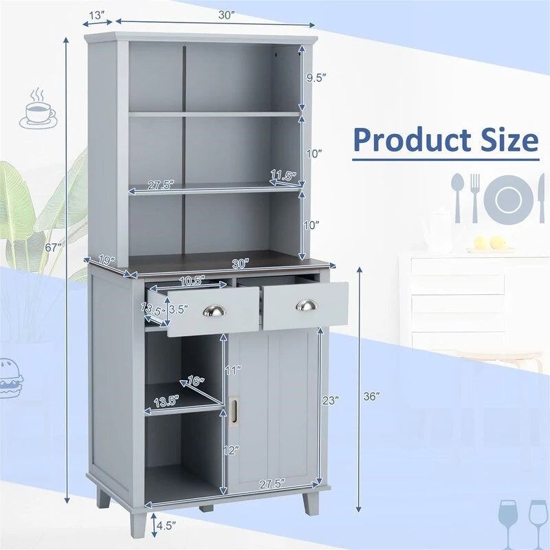 Meuble de rangement de cuisine/garde-manger - 19P x 30L x 67H