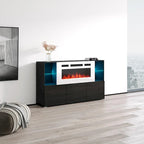 Komi WH03 Buffet de cheminée électrique moderne de 63 pouces