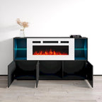 Komi WH03 Buffet de cheminée électrique moderne de 63 pouces