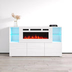 Komi WH03 Buffet de cheminée électrique moderne de 63 pouces
