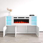Komi WH03 Buffet de cheminée électrique moderne de 63 pouces