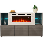 Komi WH03 Buffet de cheminée électrique moderne de 63 pouces