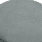 Pouf rond en velours, repose-pieds moderne rembourré