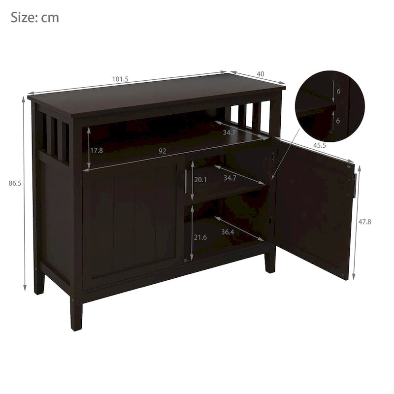 Desserte et buffet de cuisine