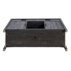 Bahut Q-Max 47W, Meuble de rangement de salle à manger, Buffet avec deux placards, deux tiroirs, deux étagères ouvertes