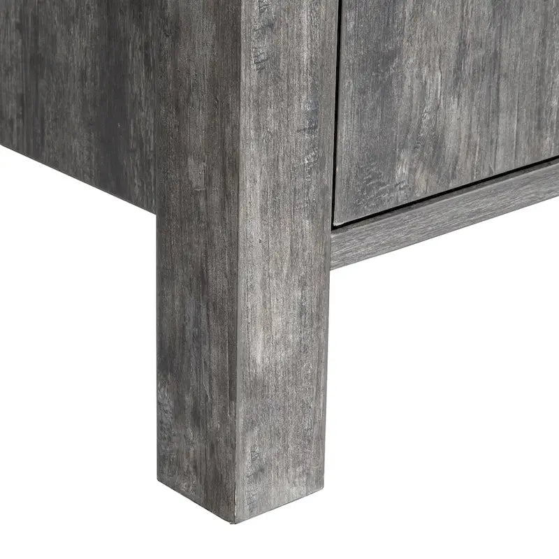 Bahut Q-Max 47W, Meuble de rangement de salle à manger, Buffet avec deux placards, deux tiroirs, deux étagères ouvertes