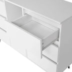 Bahut de salle à manger avec éclairage LED pour le salon
