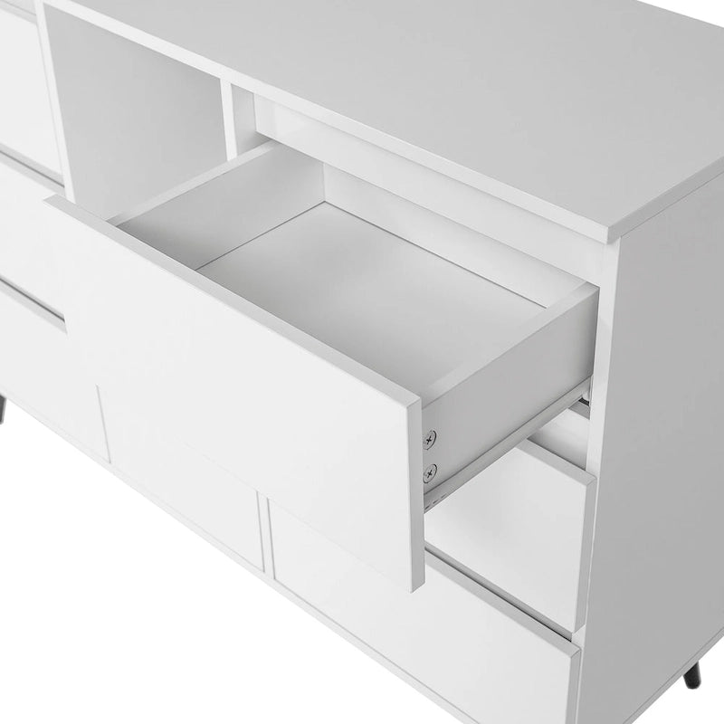 Bahut de salle à manger avec éclairage LED pour le salon