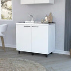 Napoles-2 39 Wide Double Door Utility Sink Stainless steel - N/A