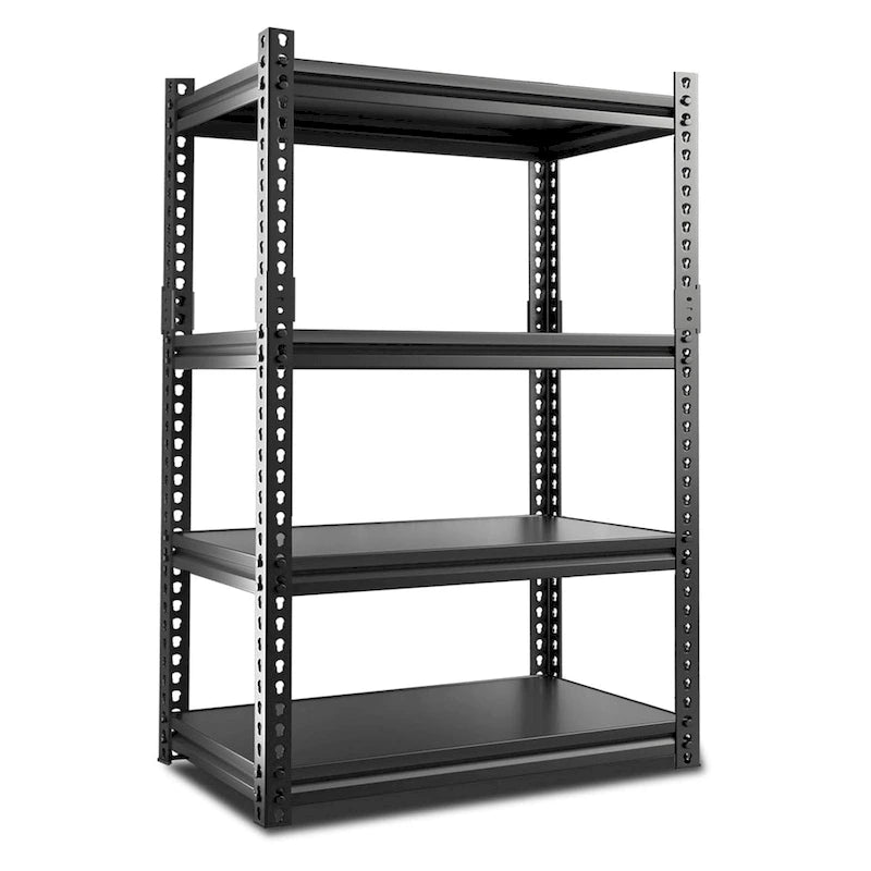 Étagères de rangement de garage réglables DoCred, étagères métalliques, noires