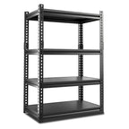 Étagères de rangement de garage réglables DoCred, étagères métalliques, noires