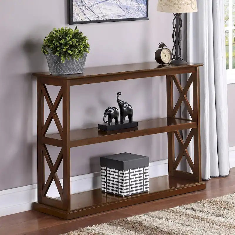 Table console Coventry avec étagères