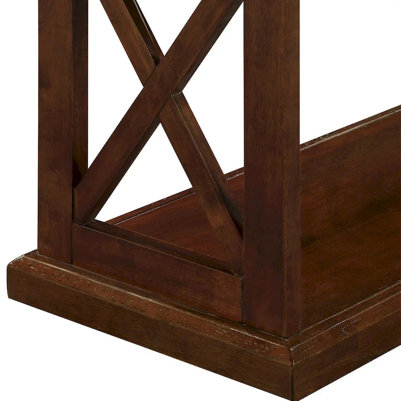 Table console Coventry avec étagères