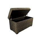 Coffre de rangement Angela « Lucky » capitonné 8 boutons – Banc