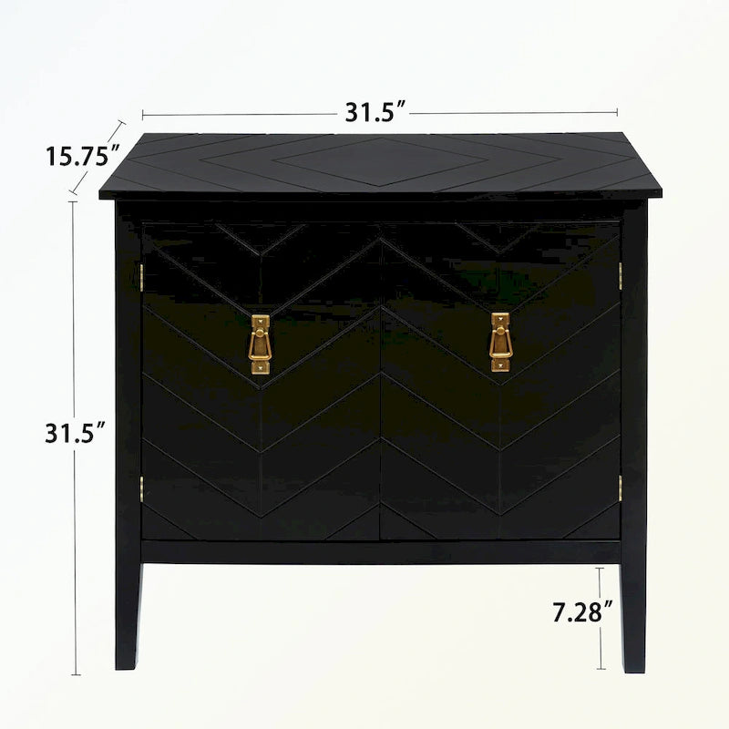 Buffets bas en bois à 2 portes