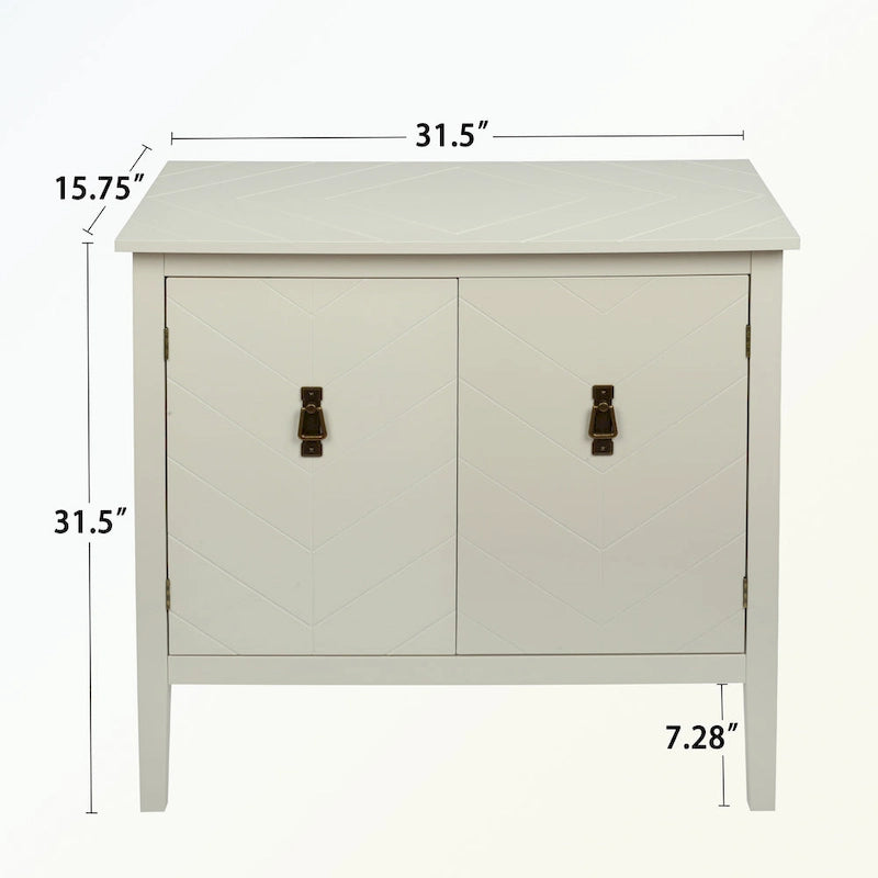 Buffets bas en bois à 2 portes