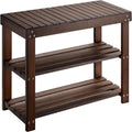 Banc à chaussures robuste à 3 niveaux - 11P x 27,5L x 17,5H