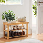 Banc à chaussures robuste à 3 niveaux - 11P x 27,5L x 17,5H