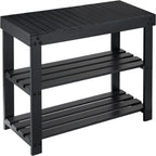 Banc à chaussures robuste à 3 niveaux - 11P x 27,5L x 17,5H